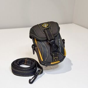 Body Glove Camera Pouch Case with Detachable Strap & 4 Pockets | Grey/Yellow